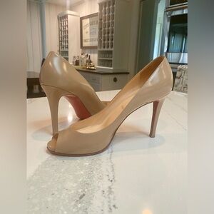 Authentic Christian Louboutin Peep Toe Pumps